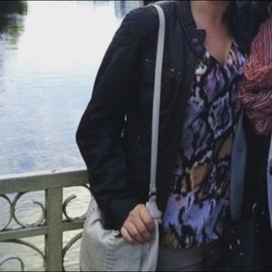 Oakwood REAL Leather Moto Jacket Size L